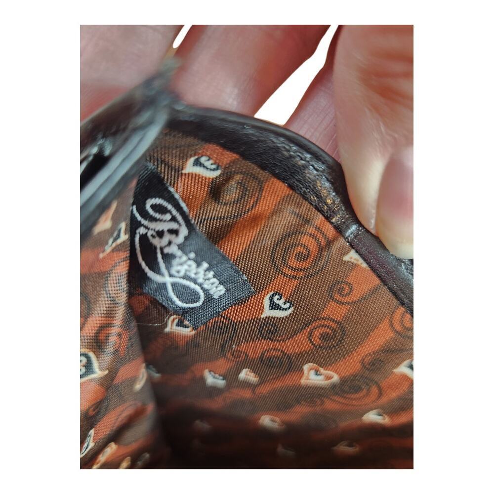 Brighton Bifold Wallet black brown silver medallion - Picture 3 of 10